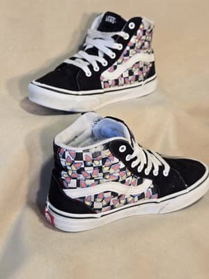 Vans (Women’s Size 2) Filmore Hi Butterfly Checkerboard Multi Sneakers Shoes - Thumbnail 7
