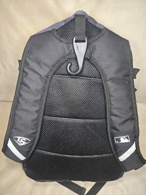 LOUISVILLE SLUGGER 14x16 BACKPACK BLACK GRAY in EUC - Thumbnail 6