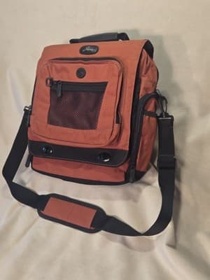 Skyway Luggage Burnt Orange and Black Nylon 13" Travel Bag - Thumbnail 2