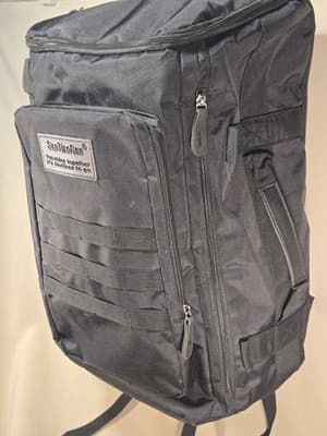 SanTiaoRen Black Travel Duffle Backpack Convertible Luggage Weekender Bag hiking - Thumbnail 3