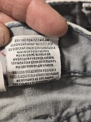 Ariat UltraSoft FR Canvas Work Pants 38x32 Gray CAT 2 12.7 ATPV NFPA 2112 - Thumbnail 9