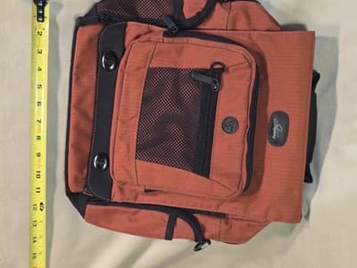 Skyway Luggage Burnt Orange and Black Nylon 13" Travel Bag - Thumbnail 10