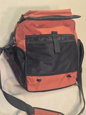 Skyway Luggage Burnt Orange and Black Nylon 13" Travel Bag - Thumbnail 6