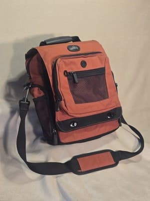 Skyway Luggage Burnt Orange and Black Nylon 13" Travel Bag - Thumbnail 3