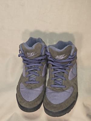 Vtg 1993 Nike 930507 Purple Brown Lace-Up Leather Ankle Hiking Boots Women's 8 - Thumbnail 9