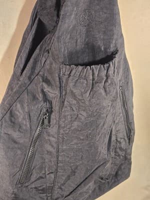 Gaiam Black Yoga Mat Tote Bag - Large Gear Carrier with Adjustable Mat Straps - Thumbnail 2