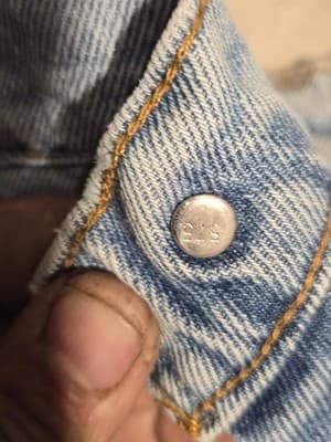 Vtg 90s Levi’s 550 Orange Tab Jeans Made in USA | Light Wash Relaxed Fit | 38 x - Thumbnail 4