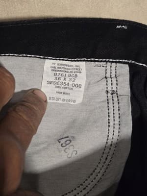 Vtg 80s Deadstock Rustler Jeans Made in USA | Rigid Denim Regular Fit | 36 x 32 - Thumbnail 5