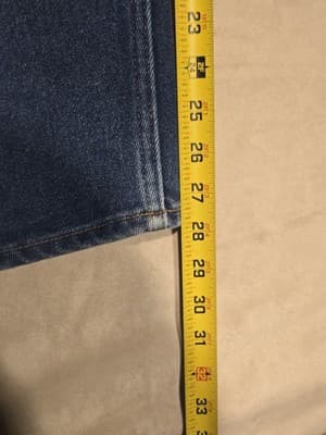 Vtg 80s Levi’s Action Jeans Red Tab Made in USA | Dark Wash Straight Leg | 40x30 - Thumbnail 8