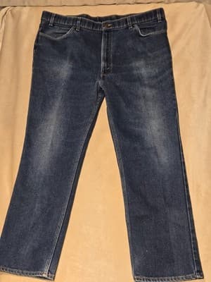 Vtg 80s Levi’s Action Jeans Red Tab Made in USA | Dark Wash Straight Leg | 40x30 - Image 1