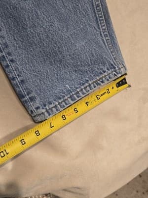 Vtg 90s Levi’s 501xx Button Fly Jeans Made in USA | Light Wash 36x36 (Fits 35x34 - Thumbnail 8