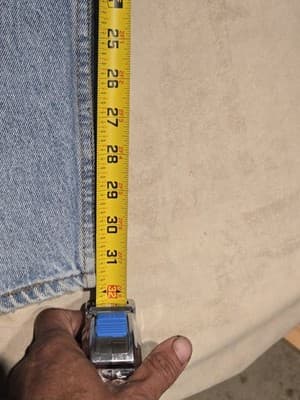 Vtg 90s Levi’s 550 Orange Tab Jeans Made in USA | Light Wash Relaxed Fit | 38 x - Thumbnail 6