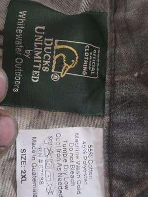Vtg Ducks Unlimited Camo Cargo Pants Whitewater Outdoors Advantage Timber | 2XL - Thumbnail 9