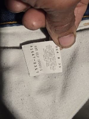 Vtg 80s Levi’s Action Jeans Red Tab Made in USA | Dark Wash Straight Leg | 40x30 - Thumbnail 5