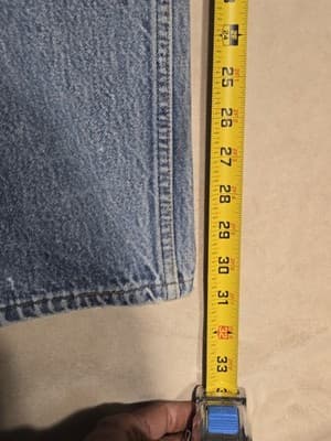 Vtg 90s Levi’s 501xx Button Fly Jeans Made in USA | Light Wash 36x36 (Fits 35x34 - Thumbnail 9