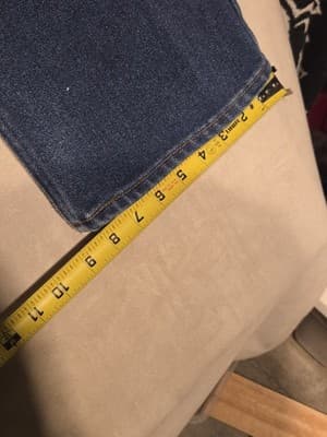 Vtg 80s Levi’s Action Jeans Red Tab Made in USA | Dark Wash Straight Leg | 40x30 - Thumbnail 10