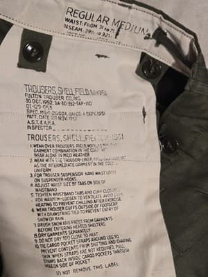 Authentic Vintage 1952 US Army M-1951 Field Trousers | Korean War M51 Cargo Pant - Thumbnail 12