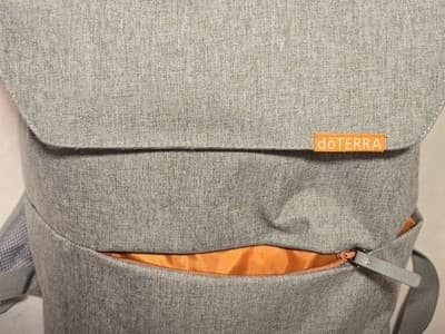 doTERRA Backpack Gray, Sage, Green Daypack Magnetic & Zipper Closures - Thumbnail 5