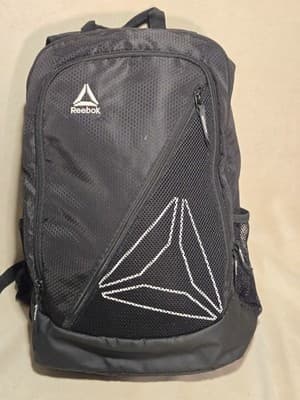 Reebok Workout Backpack Black Comfort Straps Gym Water Resistant Bag NEW - Thumbnail 2