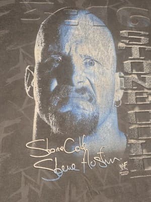 Vtg 90s Stone Cold Steve Austin 3:16 Shirt All Over Print WWF AOP Tultex Large - Thumbnail 7