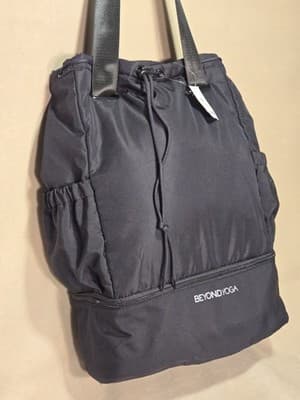 Beyond Yoga Convertible Backpack Black Zipped Pockets New With Tags 15in/17in - Thumbnail 3