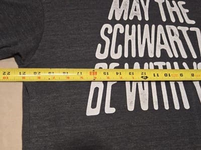 Homage Spaceballs Shirt May The Schwartz Be With You Mel Brooks Movie Grey XL - Thumbnail 4