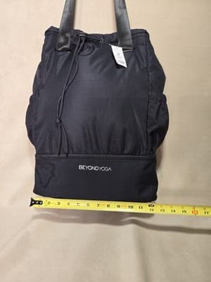 Beyond Yoga Convertible Backpack Black Zipped Pockets New With Tags 15in/17in - Thumbnail 9
