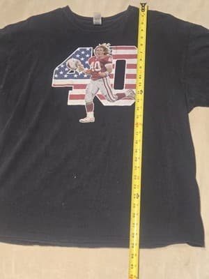 Vtg Arizona Cardinals Pat Tillman NFL T-Shirt American Flag Graphic 2XL XL - Thumbnail 4