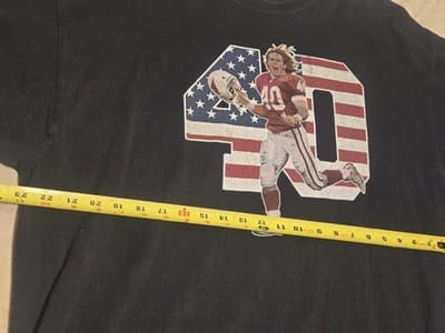 Vtg Arizona Cardinals Pat Tillman NFL T-Shirt American Flag Graphic 2XL XL - Thumbnail 5