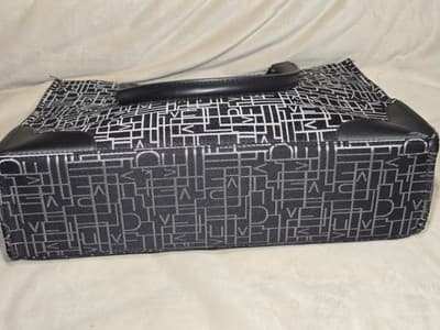 Diane Von Furstenberg Shoulder Bag Tote Monogram Canvas Leather Satchel - Thumbnail 10