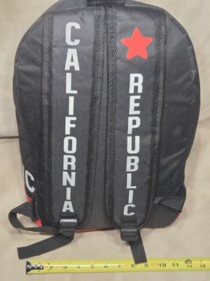 California Republic Backpack - Black & Red - Thumbnail 5