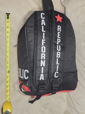 California Republic Backpack - Black & Red - Thumbnail 6