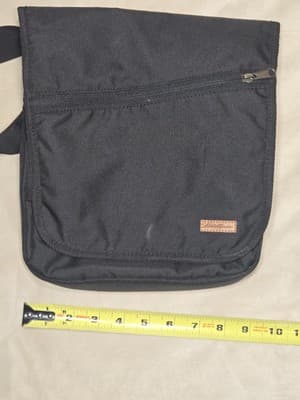 Eddie Bauer Crossbody Messenger Bag Black Adjustable Strap Travel Pockets - Thumbnail 8