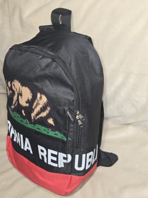 California Republic Backpack - Black & Red - Thumbnail 2