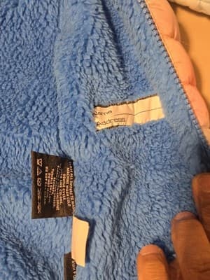 SNOZU Size 18M Pastel Quilted Puffer Snowsuit One Piece Blue Fleece Lined Infant - Thumbnail 4