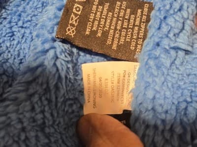 SNOZU Size 18M Pastel Quilted Puffer Snowsuit One Piece Blue Fleece Lined Infant - Thumbnail 5