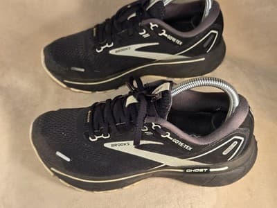 Gore-Tex Waterproof Brooks Ghost 14 GTX Women's Size 7 Black Running Shoes Trail - Thumbnail 4
