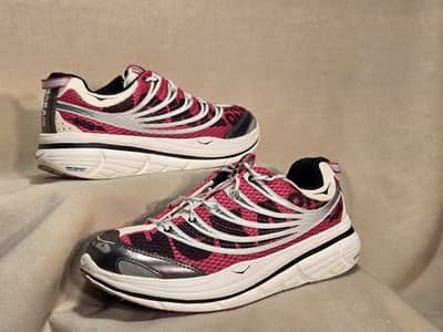 HOKA One One Kailua Trail Women's Running Shoes Pink/ White Size 8.5 - Thumbnail 3