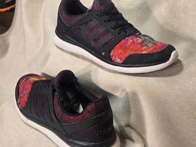 adidas women cloudfoam lite Xpression Multicolored AW4548 Running Shoes Size 7 - Thumbnail 2