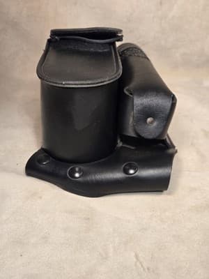 93-16 Harley Touring OEM Left Saddlebag Guard Bag Water Bottle Holder - Thumbnail 9