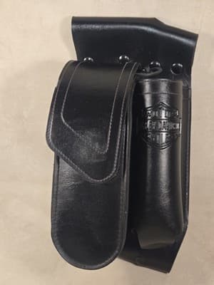 93-16 Harley Touring OEM Left Saddlebag Guard Bag Water Bottle Holder - Thumbnail 4