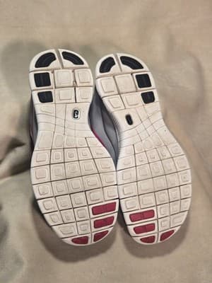 Nike Free 5.0 Womens 7.5 Athletic Running Sneaker Grey Pink Lace-Up Shoes - Thumbnail 10