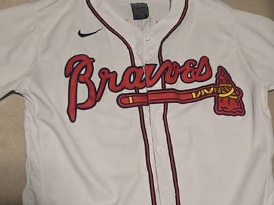 Ronald Acuna Jr Atlanta Braves Jersey Nike Authentic Collection White Size 48... - Thumbnail 4