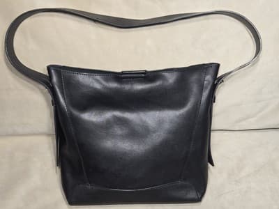 Foxer Leather Women's Bag Shopper Shoulder Black - Image 1