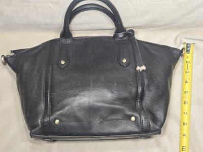 Radley London black Pebble Leather Crossbody Bag double handle dog boho - Thumbnail 7