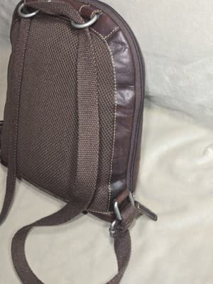 Jack Georges Voyager Small Convertable Crossbody Leather Bag Messenger American - Thumbnail 8