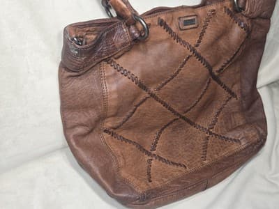 SPIKES AND SPARROW Brandi Weaved Genuine Leather Shoulder Tote Bag - Thumbnail 5