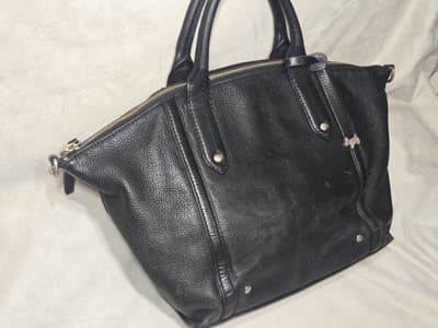 Radley London black Pebble Leather Crossbody Bag double handle dog boho - Thumbnail 4