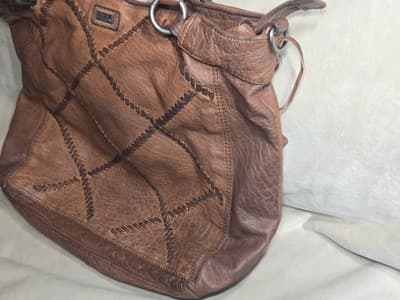 SPIKES AND SPARROW Brandi Weaved Genuine Leather Shoulder Tote Bag - Thumbnail 4