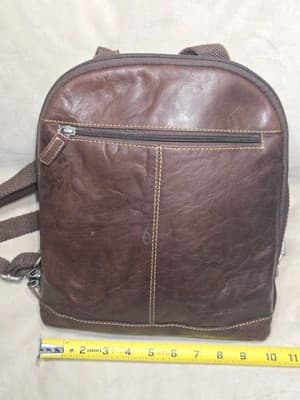 Jack Georges Voyager Small Convertable Crossbody Leather Bag Messenger American - Thumbnail 5